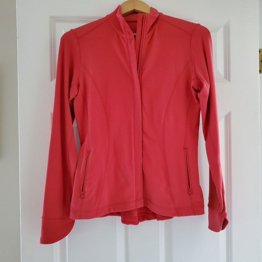 Reebok jacket full zip - medium, salmon-color